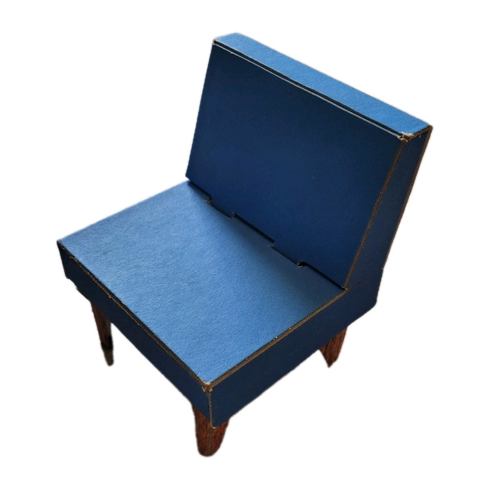 Vintage 1962 Barbie Dream House #816 Original‎ Replacement Blue Chair